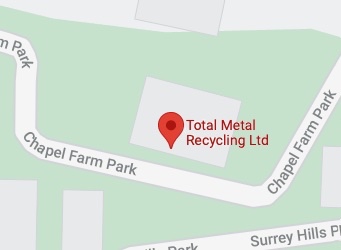 Map of the Total Metal Recycling Guildford depot.