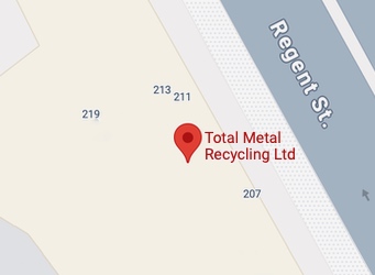 Map of the Total Metal Recycling London head office.